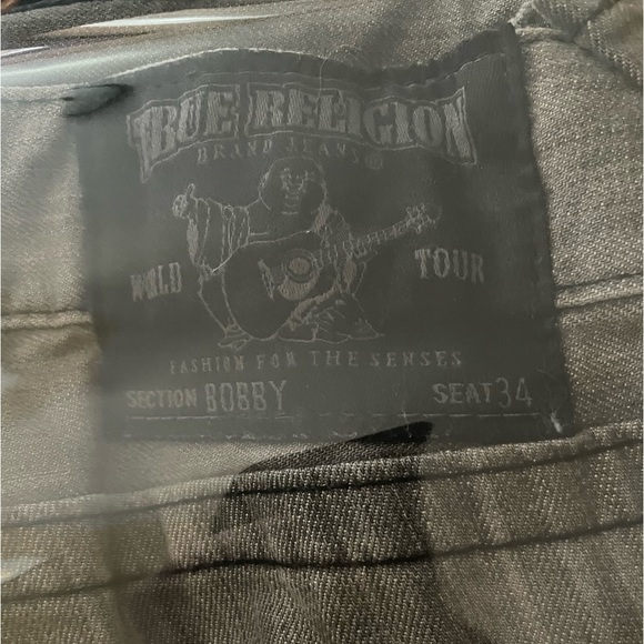 SOLD- True Religion Bobby Light Grey Wash Jeans, Men’s -32- Seat 34 - Picture 7 of 8